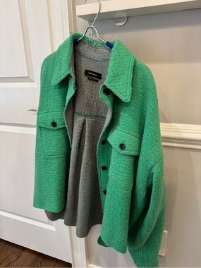 Isabel Marant Green Wool Utility Jacket
